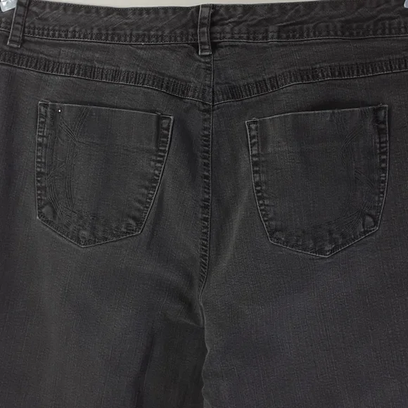 Just My Size Bootcut Curvy Faded Black Jeans Size 20W - Picture 8 of 16